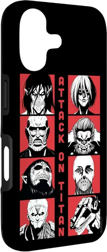 Vista 3 de Attack on Titan Funda Titan Lineup de temporada 4 para iPhone 17