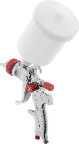 Vista 4 de INTERTOOL HVLP PT08-0153 - Pistola pulverizadora de aire con boquillas de 1,3/1,4/0.067 in - Pulverizador para pintura de automóvil, automóvil