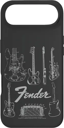 Vista 27 de Fender Carcasa de Guitars Line Art para iPhone 17