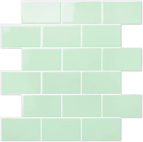 Vista 18 de STICKGOO - Azulejos de metro blancos para despegar y pegar, azulejos adhesivos para cocina (paquete de 1, diseño más grueso)