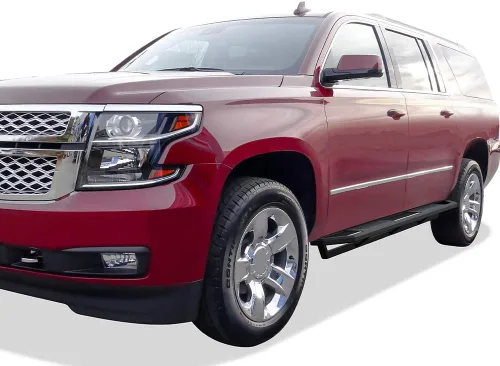 Vista 2 de APS Estribos de acero inoxidable con armadura lateral de 6.5 pulgadas compatibles con Suburban Yukon XL 2005-2020 (no incluye Z71 Hybrid)