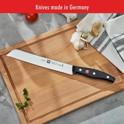 Vista 10 de ZWILLING TWIN Signature Juego de Cuchillos con Bloque Autoafilable de 15 Piezas - Marrón