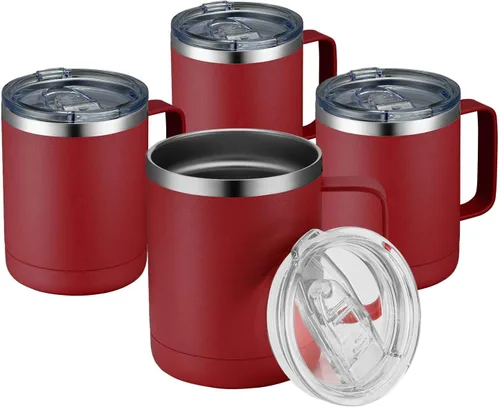 Vista 48 de MEWAY - Taza de café con asa, vaso térmico