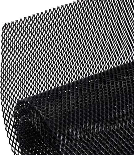 Vista 14 de AggAuto - Pantalla de malla de acero inoxidable 304 de 47 x 16 pulgadas, recubierta de cloruro de polivinilo, para rejilla de ventilación Negro
