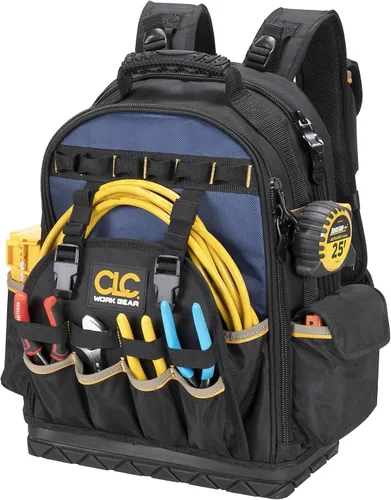 Vista 7 de Custom Leathercraft Mochila con luces y 53 bolsillos tecnológica L255