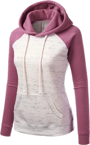 Vista 2 de DOUBLJU Suéter básico ligero y esencial, cómodo, informal, sin botones, sudadera con capucha para mujer, tallas extragrandes