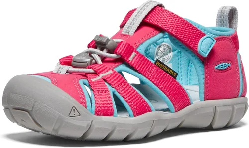 Vista 45 de KEEN Sandalias unisex para niños Seacamp 2 CNX con puntera cerrada Azul Azur/Blanco Estrella