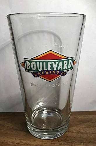 Vista 2 de Boulevard Brewing Co. - Vaso de cerveza tradicional (16 onzas) Signature Edition