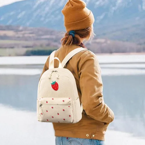 Vista 6 de Mini mochila para niñas resistente al agua pequeña mochila bolso de hombro para mujeres adultos niños viaje escolar