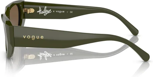 Vista 2 de Vogue Eyewear Gafas de sol para mujer, montura negra, lentes degradadas grises, 2.047 in
