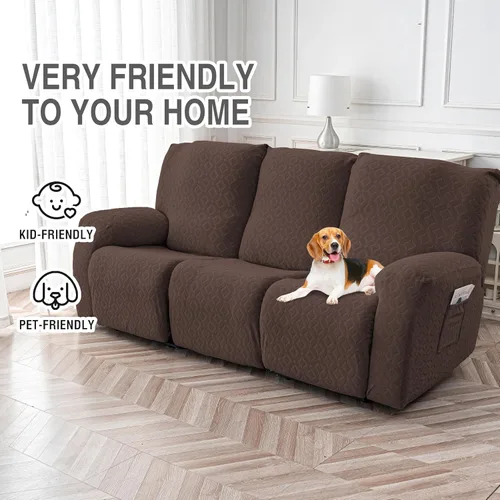 Vista 36 de Gennia Funda Impermeable para Silla Reclinable, Fundas Elásticas para Sofá Reclinable con Bolsillos, Fundas Lavables para Silla Reclinable Lazy Boy