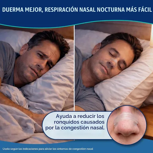 Vista 3 de Breathe Right Tiras nasales transparentes grandes, 30 unidades (el embalaje puede variar) Opens nose and increases nasal airflow, helps reduce