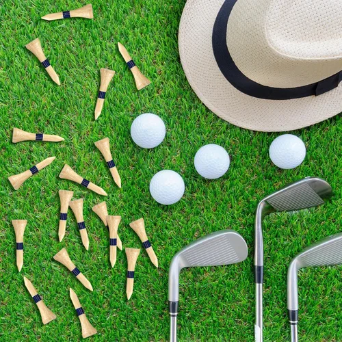 Vista 7 de Mudder Camisetas de golf a granel de bambú de madera para hombres, accesorios de pelotas de madera multicolor Wooden Bamboo, for Men Balls