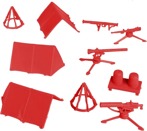 Vista 7 de BMC Classic - Juego de accesorios de plástico para hombre, 10 unidades de campamento militar, fabricado en EE. UU