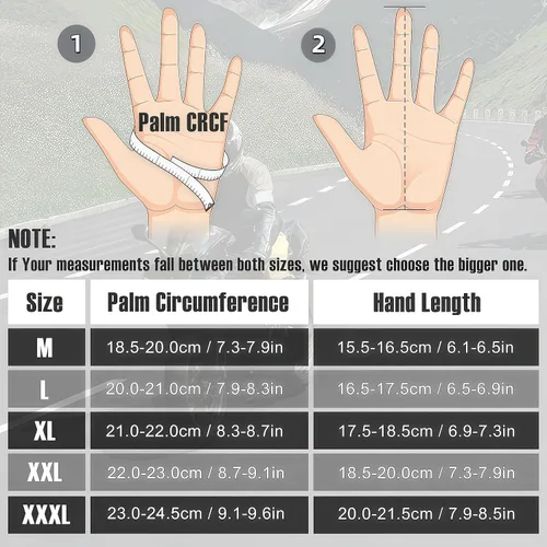 Vista 5 de Guantes de motocicleta para hombre y mujer con pantalla táctil Guantes Para Motocicleta Hombre para deportes de motor BMX ATV MTB Motocross Guantes