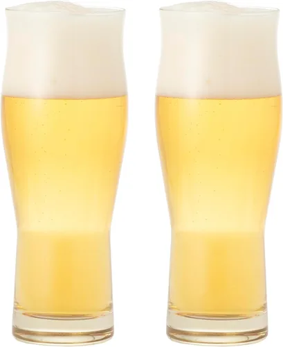 Vista 16 de Toyo Sasaki - Juego de 2 vasos de vidrio para cerveza, 13.8 fl oz (13.4 fl oz), juego de 2 x 12 (caja se vende como estuche), puedes disfrutar