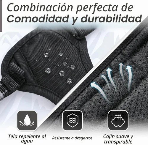 Vista 7 de Eagloo Arnés para perro pequeño, sin tirones, chaleco de servicio con tiras reflectantes y asa de control, ajustable y cómodo para caminar, arnés