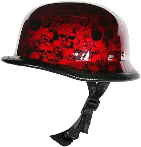 Vista 4 de Gorra de béisbol colorida alemana, novedosa calavera de cementerio