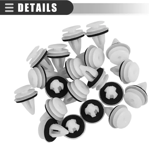 Vista 6 de Motoforti Retenedor, Clips de coche, para BMW 528i 2008-2010, plástico, 51418224768, blanco, 20 piezas
