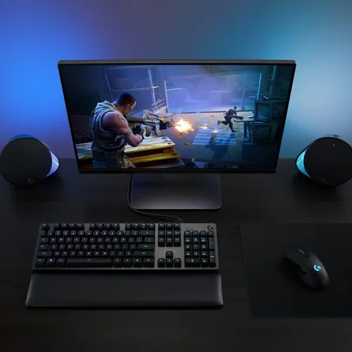 Vista 2 de Ratón inalámbrico Logitech G703 Lightspeed con sensor Hero 16K compatible con PowerPlay Lightsync RGB ligero 95G10G opcional 100-16 000 DPI puños