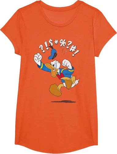 Vista 28 de Disney Mickey And Friends - Camiseta vintage de Donald Duck Angry Jump, Negro