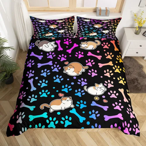 Vista 9 de Manfei Juego de funda de edredón de aventura, tamaño individual, funda de edredón rústica con 1 funda de almohada, juego de ropa de cama de retazos