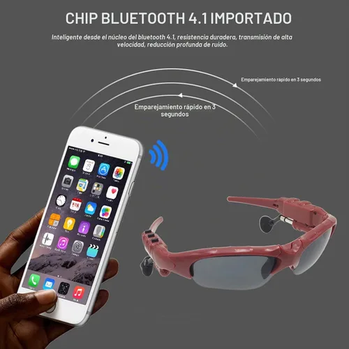 Vista 7 de Lentes de sol inalámbricos Bluetooth estéreo 5.1 con música Bluetooth para mujer, compatibles con auriculares y manos libres para todo