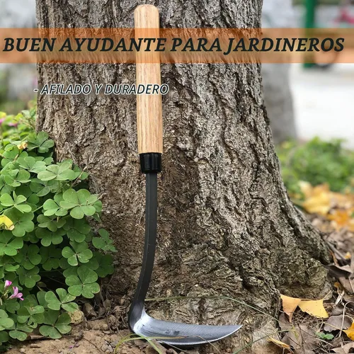 Vista 5 de Herramientas de jardinería japonesas de hoz de hoz de 13 pulgadas Cuello de serpiente