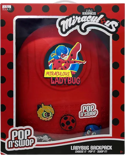Vista 7 de Miraculous Mariquita - Bolsa impermeable con correas ajustables, Rojo -, Mariquita