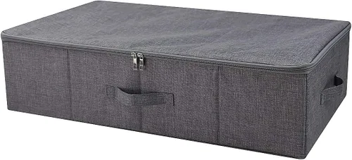 Vista 12 de iwill CREATE PRO Contenedores organizadores plegables de almacenamiento para zapatos debajo de la cama con tapa, cesta organizadora de ropa debajo