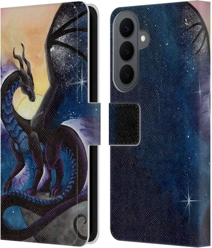 Vista 47 de Head Case Designs Officially Licensed Carla Morrow Galactic Entrancement Dragons Leather Wallet Case Compatible with Samsung Galaxy A07 4G