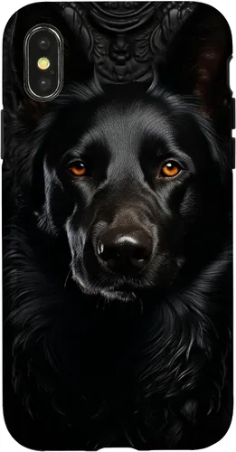 Vista 5 de Black German Shepherd Funda para iPhone 17