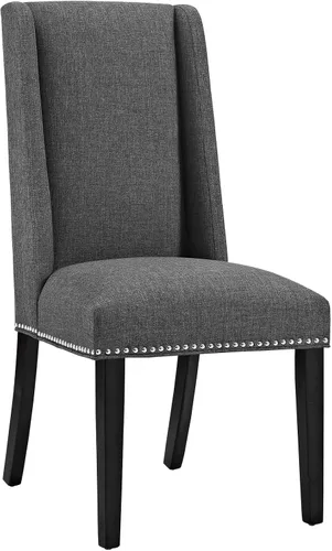 Vista 7 de Modway MO- Baron - Silla tapizada de madera con respaldo alto, diseño moderno, color beige