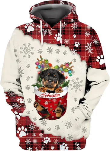 Vista 26 de Sudadera con capucha 3D personalizada para perro, diseño de perro con nombre personalizado, sudadera con capucha de perro de amor, camisa de perro