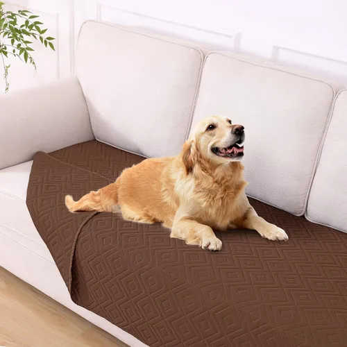 Vista 90 de hyha Manta impermeable para perros, funda suave para cama de perro, mantas para mascotas, funda impermeable para sofá y sillón para perros lavable