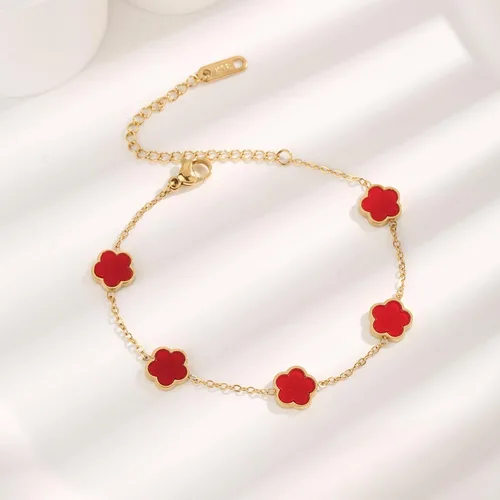 Vista 7 de RAFYZY Lucky Clover - Collar de trébol chapado en oro de 18 quilates y aretes para mujer, diseño de trébol de la suerte, juego de joyería simple