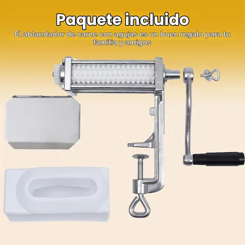 Vista 7 de Ablandador de carne manual resistente, herramienta de cocina para carne y aves de corral, herramienta de aplanado de carne, herramienta de aplanado