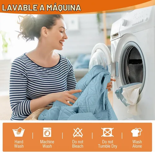 Vista 7 de VANSOFY Funda para Sofá de Dos Plazas Reclinable con Consola 100% Impermeable Fundas de Sofá Antideslizantes Funda de Sofá Reclinable Dividida Azuree