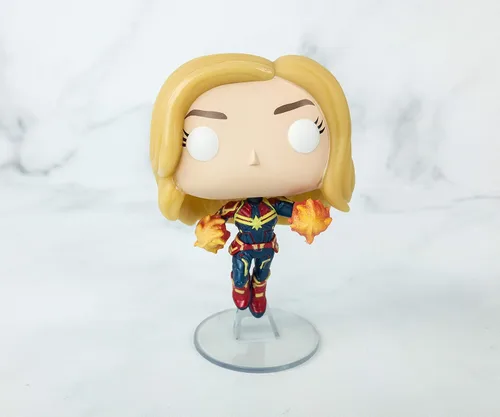 Vista 4 de POP! Funko Captain Marvel - Brilla en la oscuridad - Exclusivo de Collector Corps