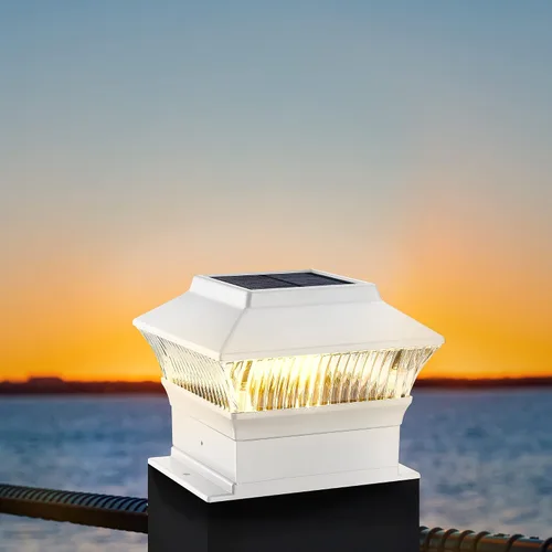 Vista 25 de 50 Lumen Luces Solares para Postes, 3 Modos Luces para Deck al Aire Libre, Valla, Tapa de Poste - 4x4 3.5x3.5 4.5x4.5 o 5.5x5.5, Luces LED
