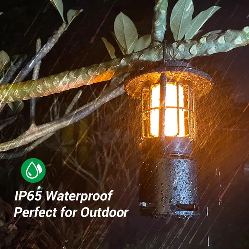 Vista 5 de Altavoz Bluetooth al aire libre, IP65 impermeable altavoz inalámbrico con 3 modos de luz, altavoz portátil para acampar al aire libre, regalo