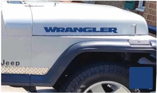 Vista 9 de Wrangler - Calcomanía para capó para Jeep Wrangler YJ (1986-1995) [rosa bebé] SJ4T7