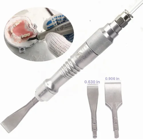 Vista 2 de Micro Air Flux Chipper Raspador neumático Escalado Pala de gas Cincel Lápiz de yeso médico Estomatología Reparto Grabado Escalador