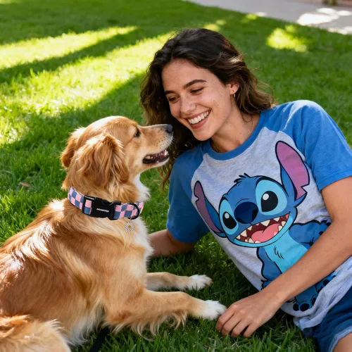 Vista 64 de DOGWONG Collar para perro de San Valentín, collar ajustable de algodón con corazón de caramelo azul, perfecto para perros pequeños a medianos