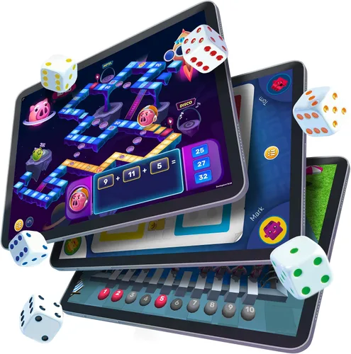 Vista 6 de GoDice Paquete completo - 6 dados inteligentes conectados. Trae los mejores juegos de dados de todos los tiempos al siglo XXI. Juegos educativos