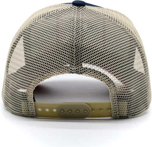Vista 5 de Gorra de béisbol de Kayak Trucker para hombres y mujeres, ajustable, transpirable, de malla, color azul, Azul