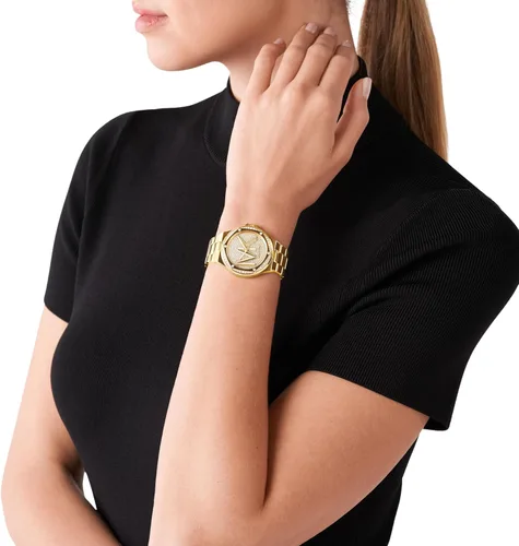 Vista 4 de Reloj Michael Kors Lennox para mujer, reloj de acero inoxidable para mujer con correa de acero o silicona