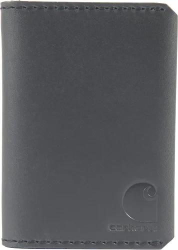 Vista 11 de Carhartt Carteras de cuero Craftsman para hombre, disponibles en varios estilos y colores, color negro (cuaderno)