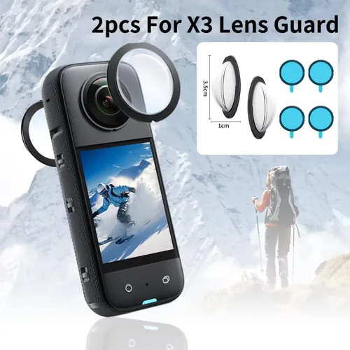 Vista 2 de JasonMighty para Insta360 X3 Kit de accesorios de protección Camera Case,Silicone Cover,Lens Guards,Screen Tempered Glass ,Provide full camera