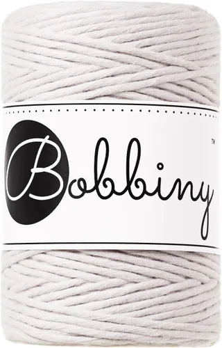 Vista 38 de Bobbiny Cordón de macramé de una sola capa para bebé de 0.069 pulgadas (100% algodón reciclado)